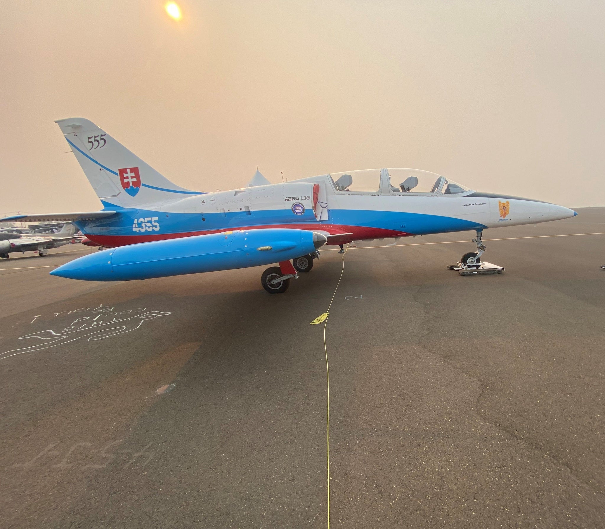 Remote tug for large airplane